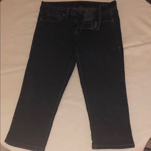 Dark Blue Jean Capris